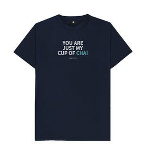 Navy Blue Cup of Chai Tee